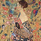 Donna con ventaglio (Woman with Fan) by Gustav Klimt